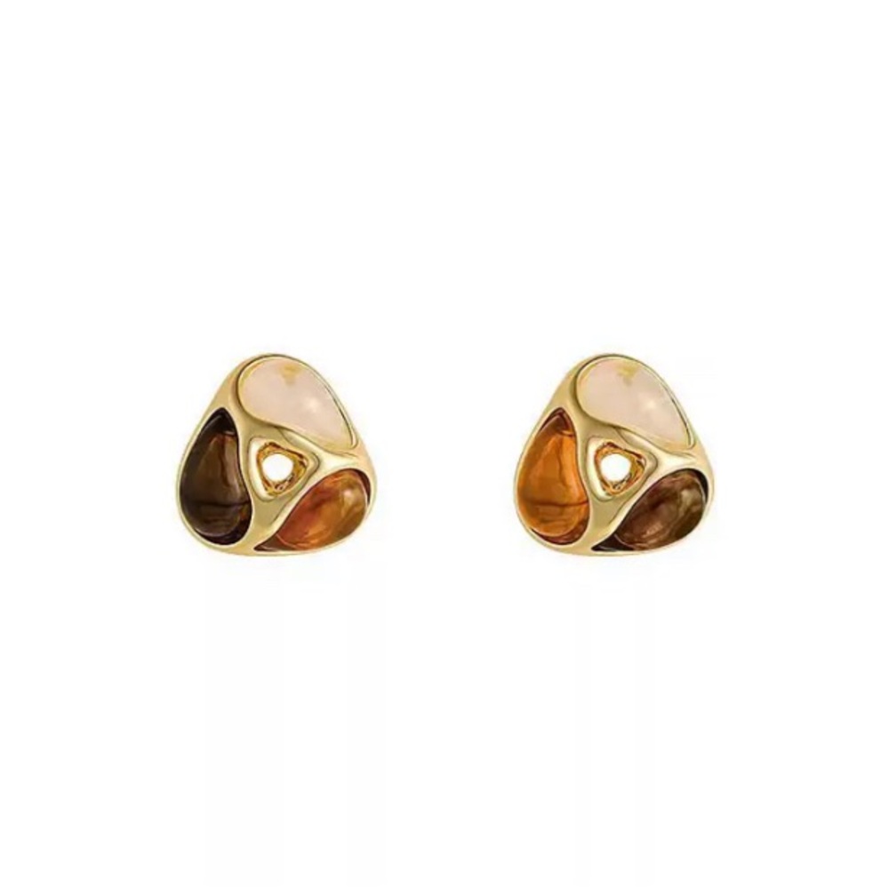 ✨Elegant Gold and Multicolor Earrings - Picture 6 of 8